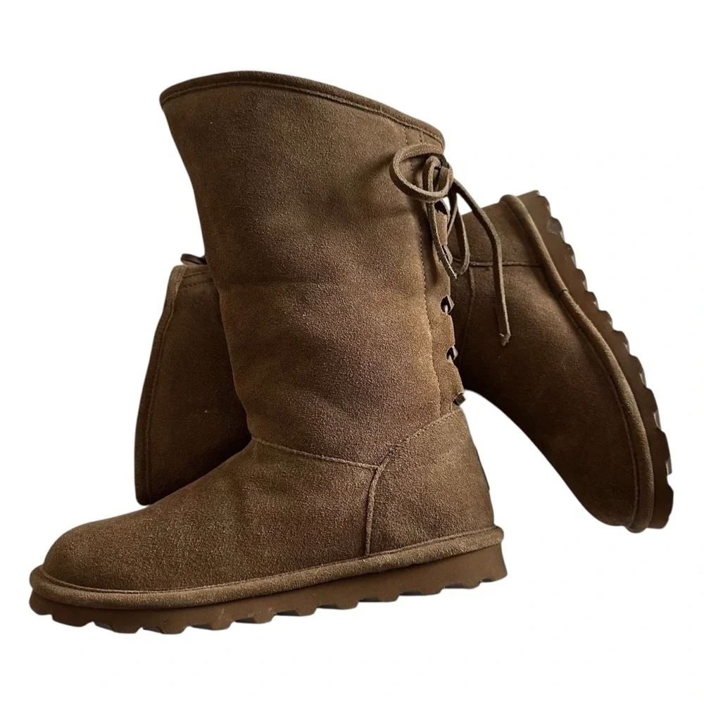 BearPaw inches sheepskin add