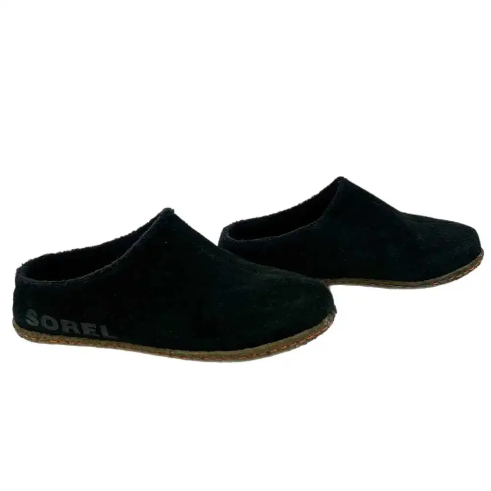 Sorel Black Slip-On Girls Slippers | Size 3G