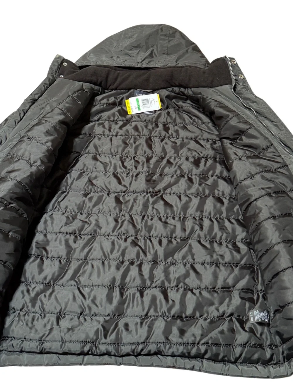 Nautica Kids Hooded Puffer Jacket - Dark Gray