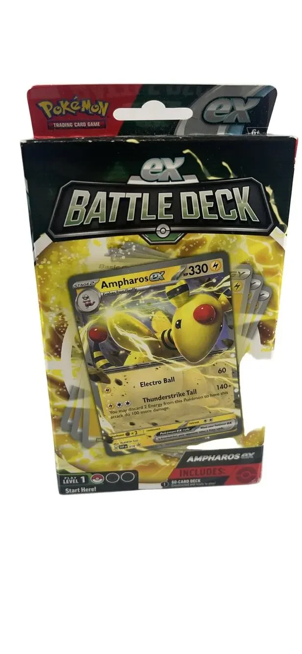 Pokemon TCG Ampharos ex Battle Deck 60-Card Starter Deck 2023