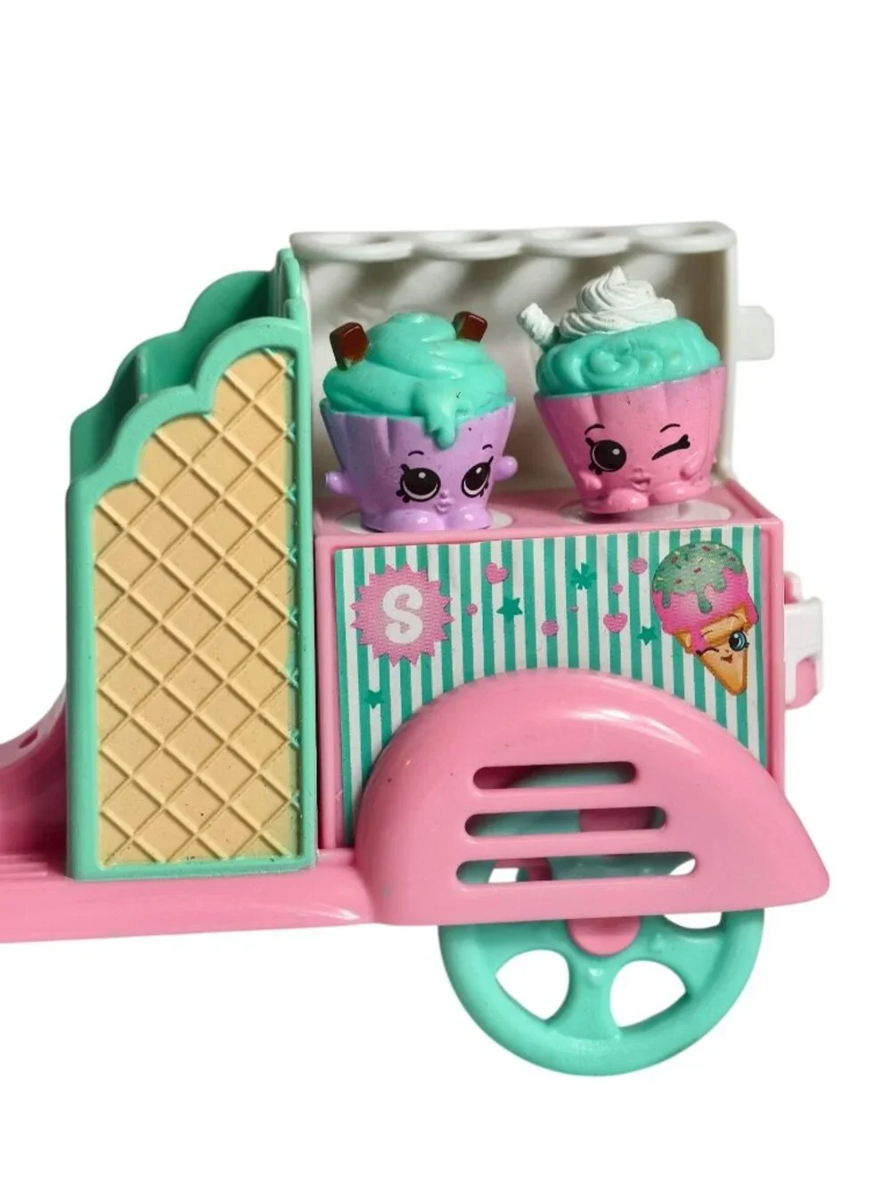 Shopkins Playset Bundle Lot Hot Dog Stand Eiffel Tower Scooter Real Littles