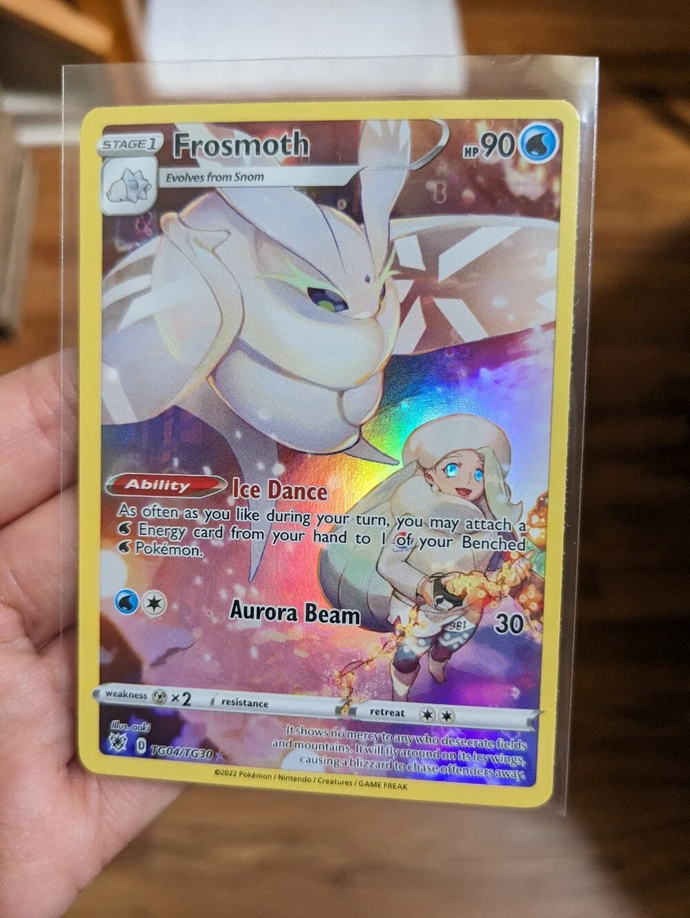 🦋 Frosmoth Pokemon Card Astral Radiance Trainer Gallery Rainbow Holo TG04 Card