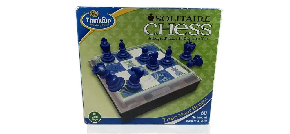 Thinkfun Solitaire Chess Logic Puzzle Game - Single Player Brain Training