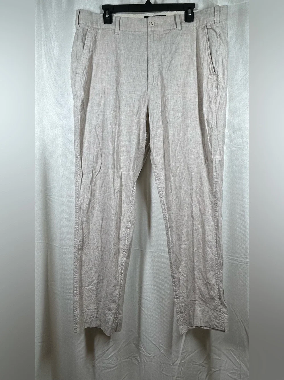 Abercrombie & Fitch Brown Linen Cotton Pants Trousers Size 36 W 32 L Mens