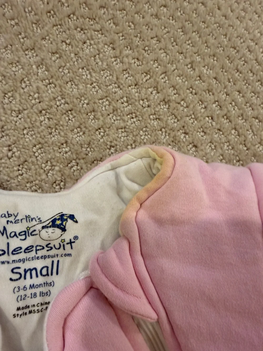 Baby Merlin’S Magic Sleepsuit soft pink