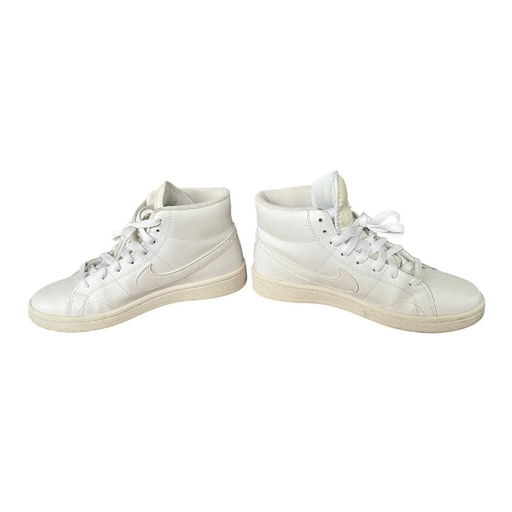 Nike  Court Royale High Top Shoes, Size 7 White Very Gently Used! Athleisure,