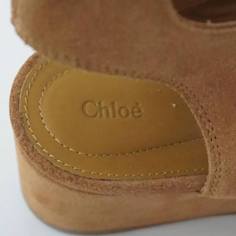 Chloe tan suede