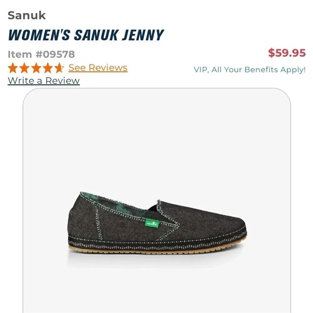 Sanuk women jenny