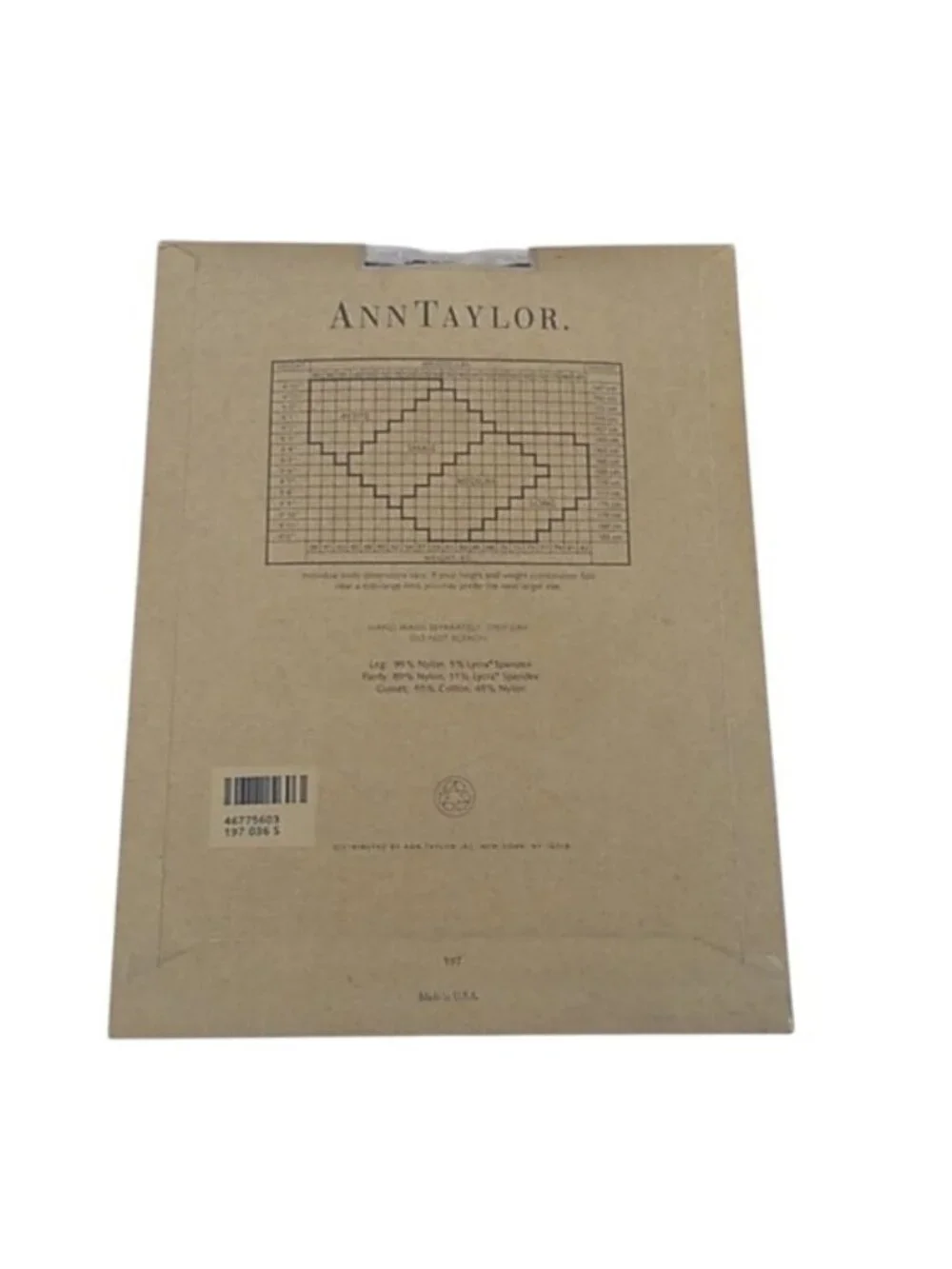 Ann Taylor Microfibre Lt. Opaque Control Top Hose, Small OS bundle