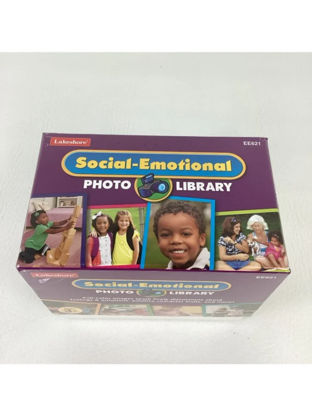 Lakeshore Social Emotional Photo Library Photo Cards Storage Box Activity Guide