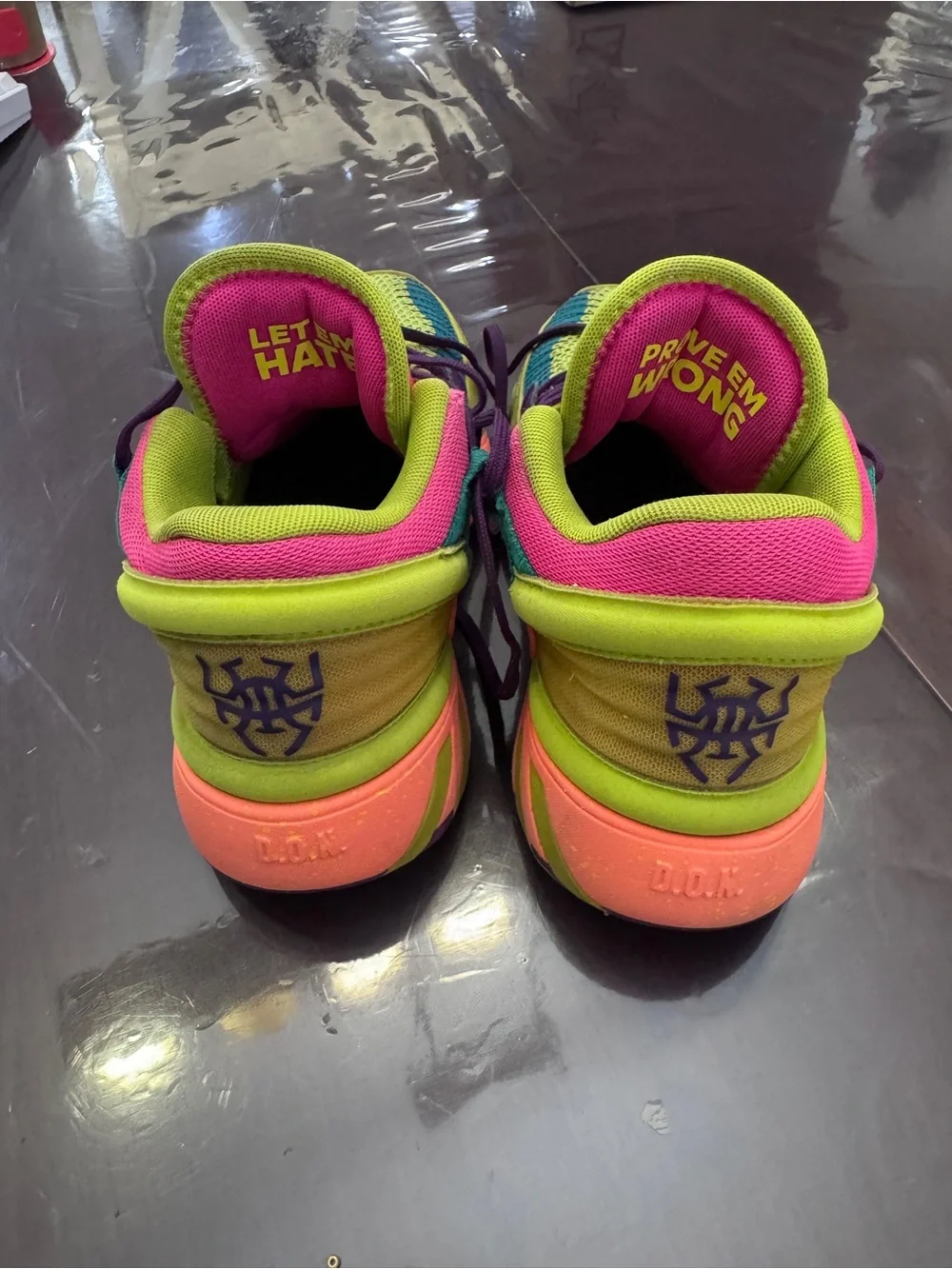 adidas tongue purple