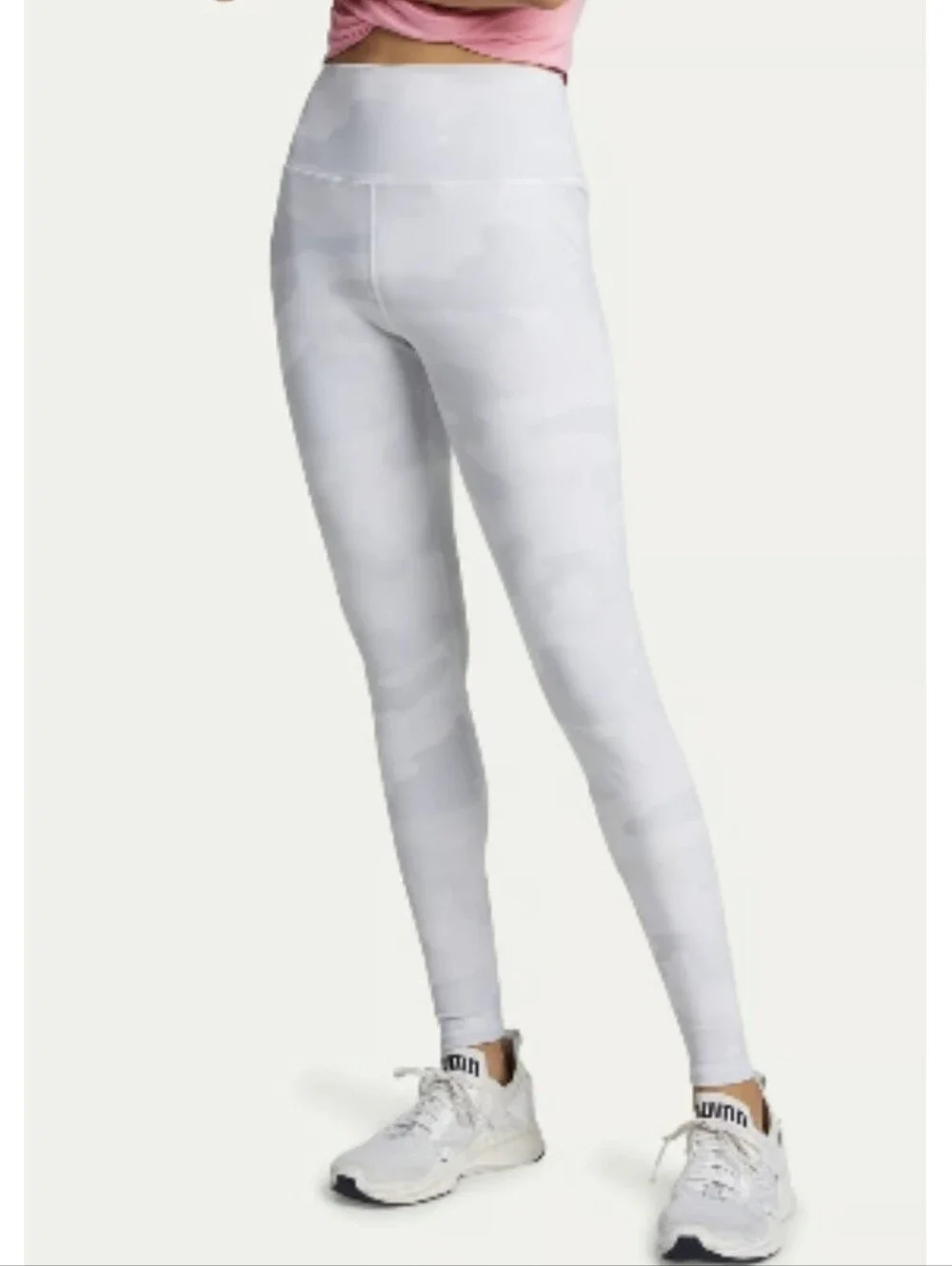 Alo Yoga High-Waist Vapor Leggings White Camouflage - Size M