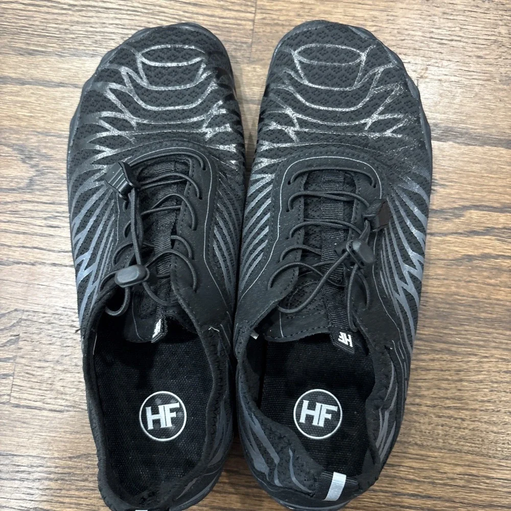 HF Men's Water Shoes Black US Size 9.5 Medium for Water Sports