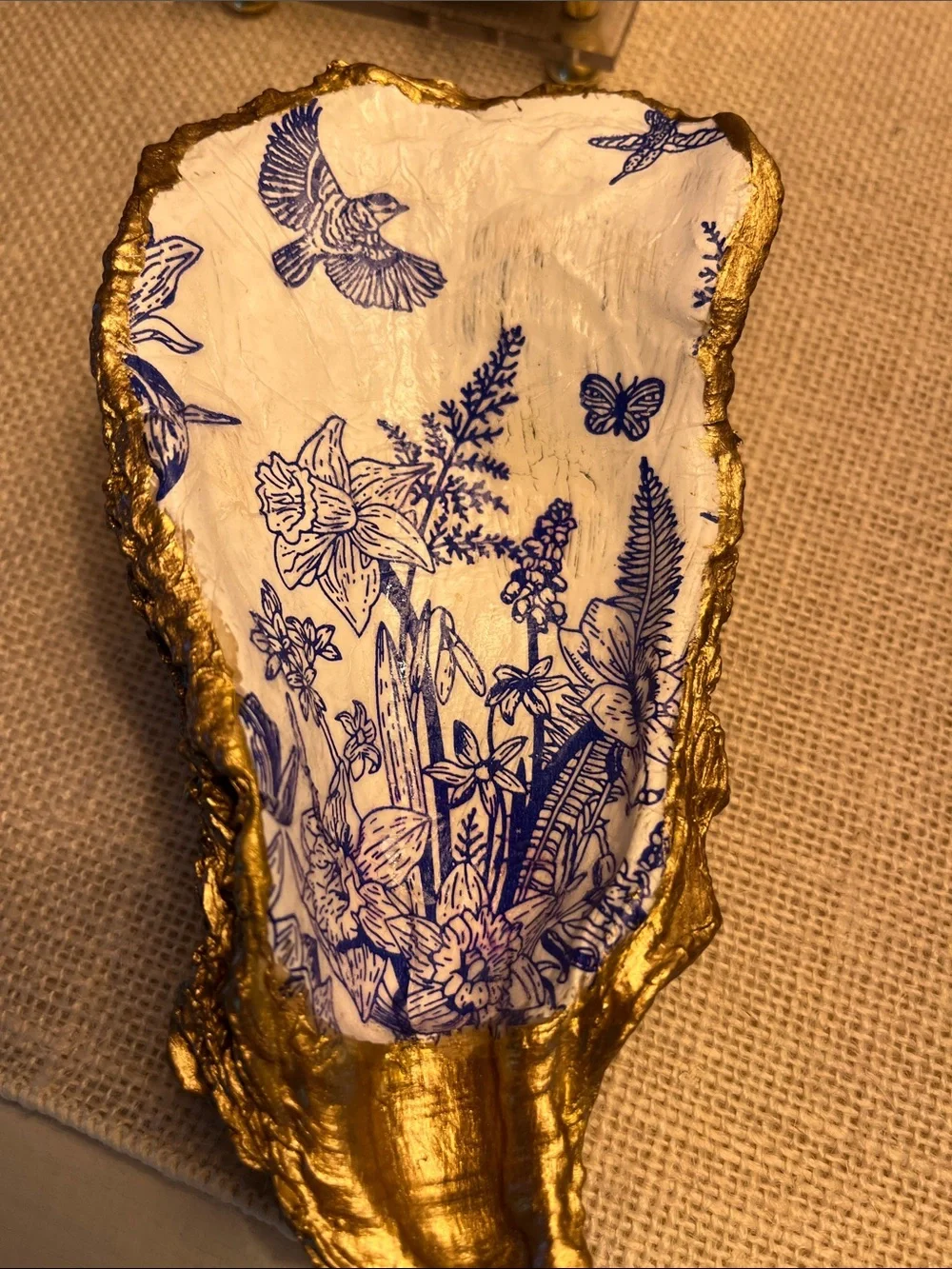 N/A blue floral