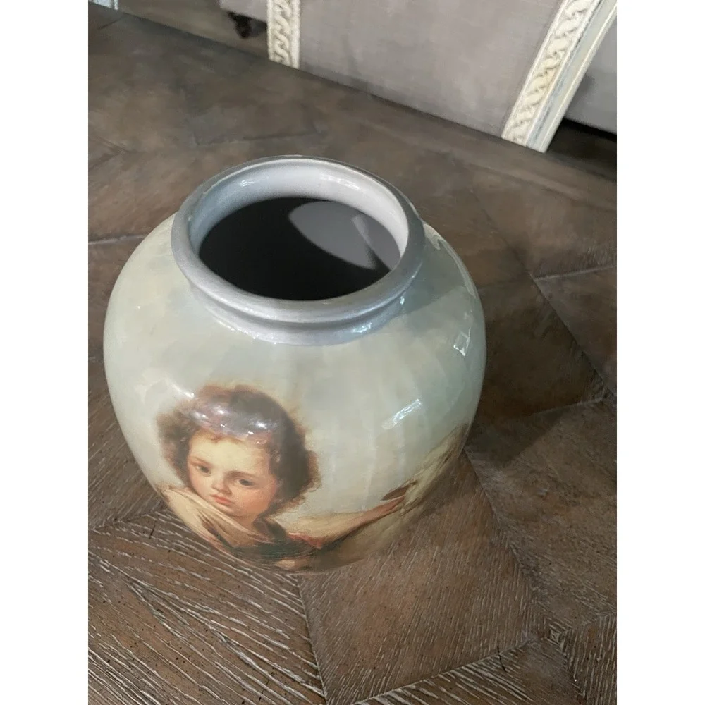 Unmarked vintage decopauge