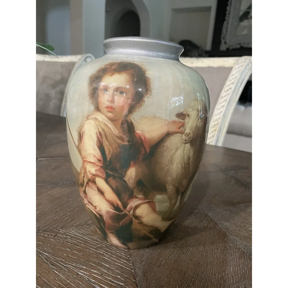 Unmarked vintage decopauge