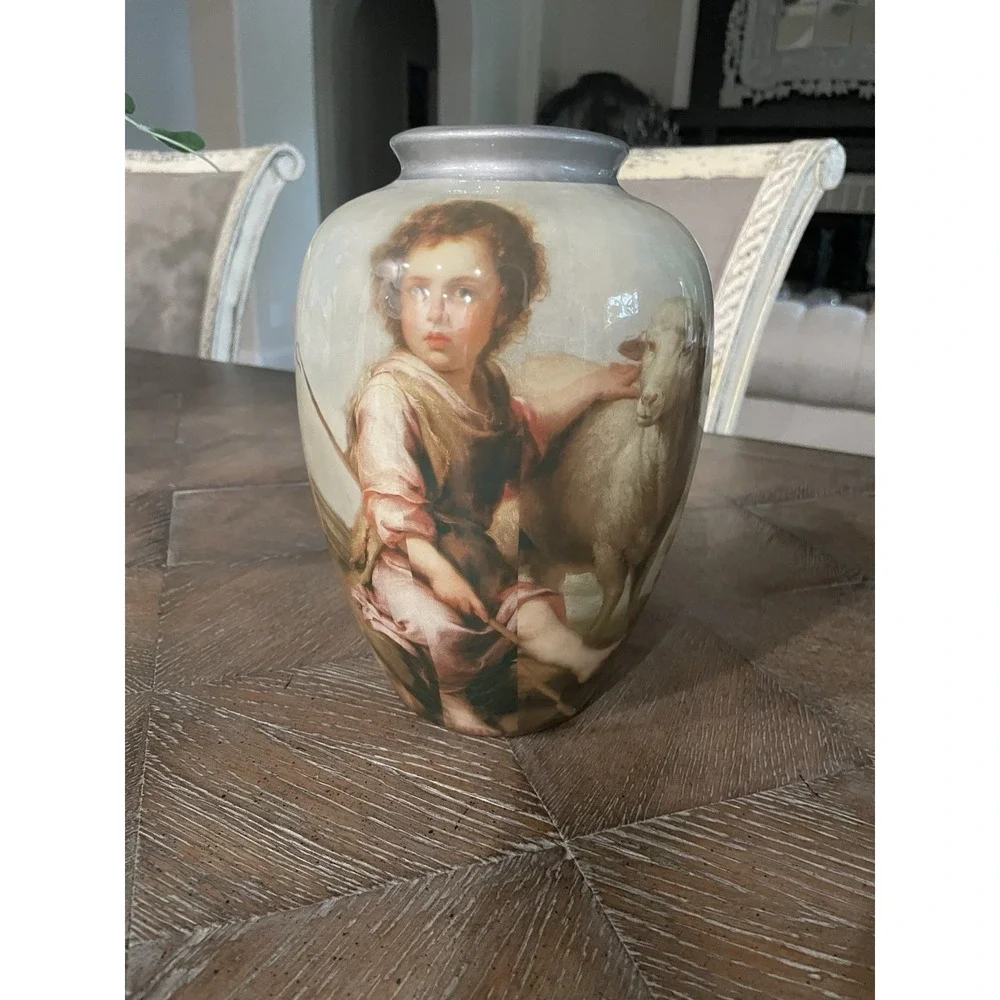 Unmarked vintage decopauge
