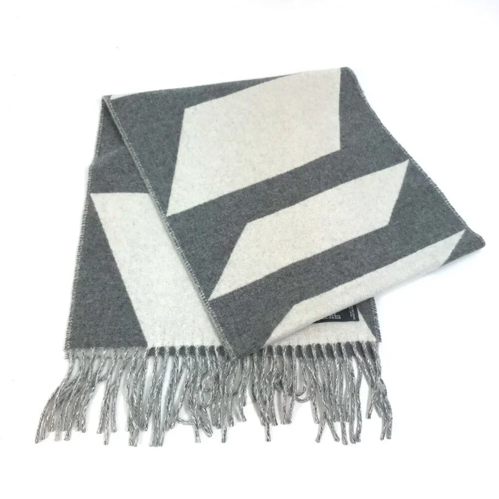Hermes white scarf