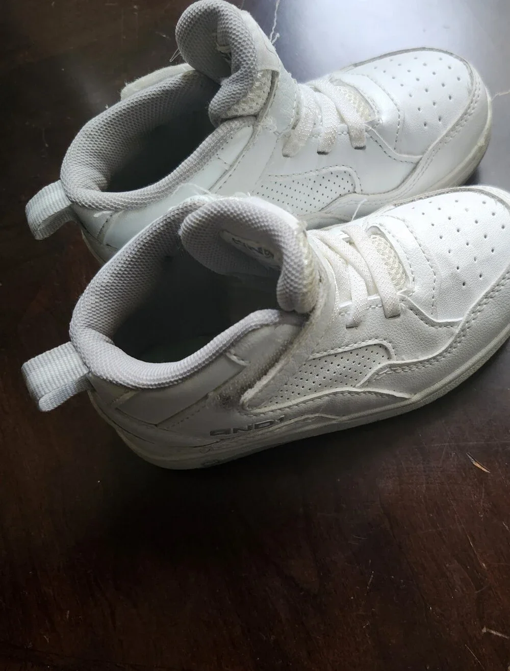 Kids White Athletic Sneakers