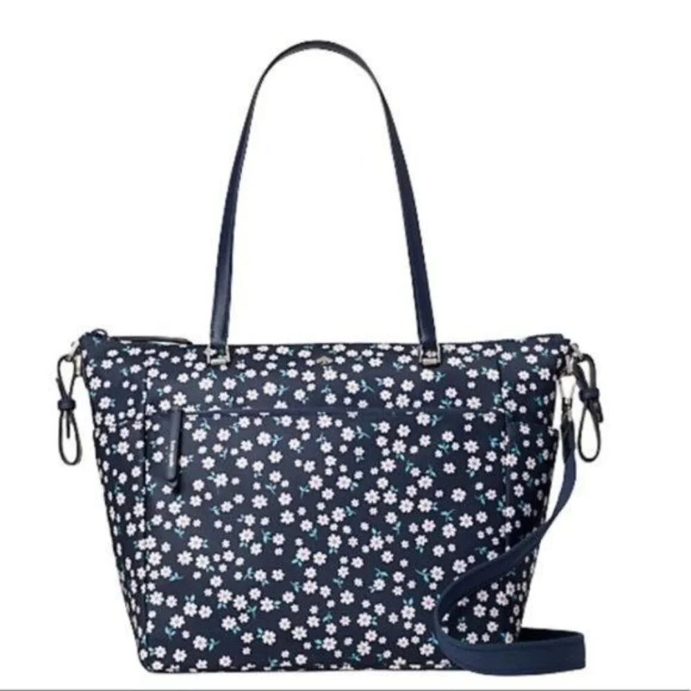 Kate Spade Jae Baby Bag in Blue Multi Floral NWT