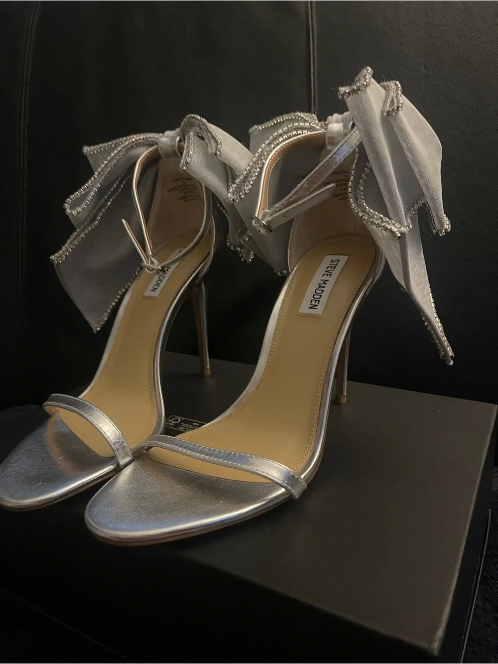 Steve Madden dramatic silver