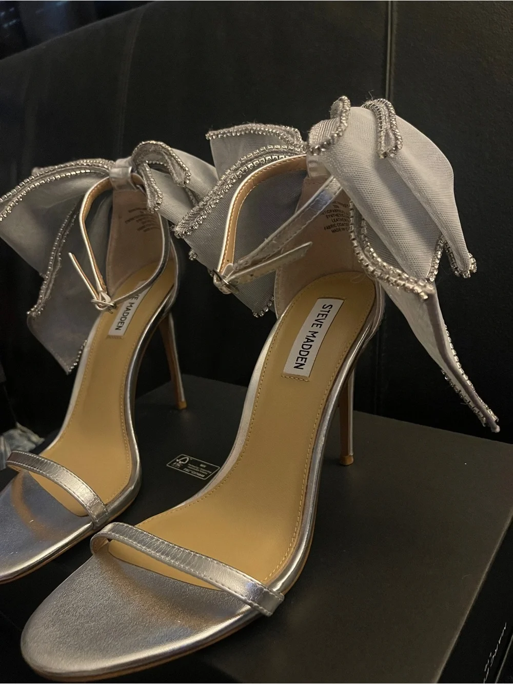 Steve Madden dramatic silver