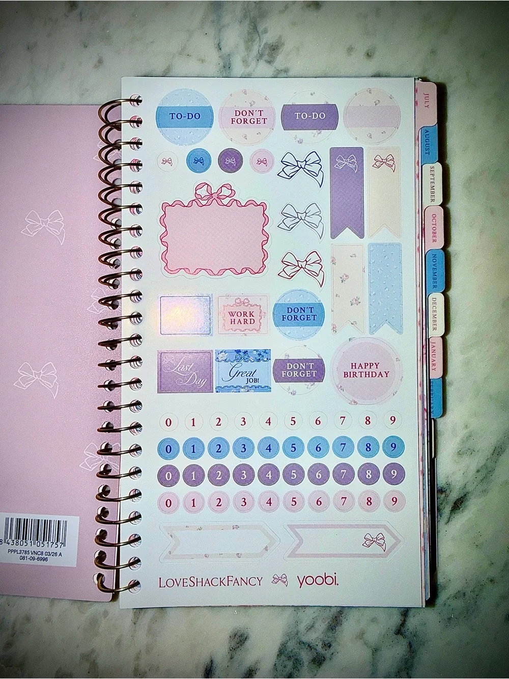 LoveShackFancy x Target Yoobi Planner Notebook Pen Bundle