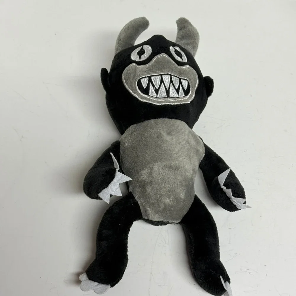 Rainbow Friends Chapter 2 Black Gray Plush Stuffed Monster Toy 11 Inch