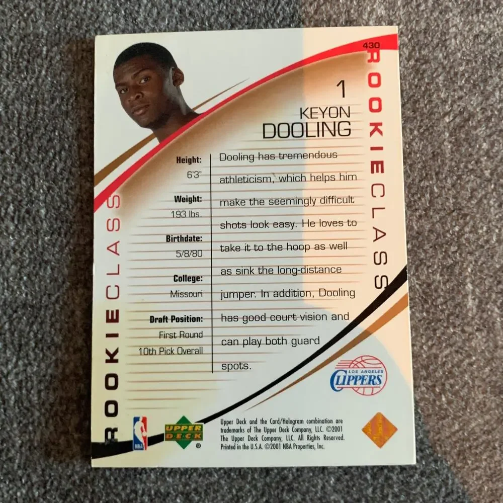 NBA collectable Keyon Dooling‎ Card