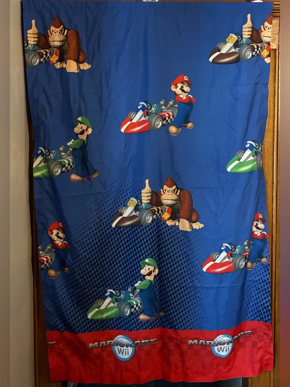 MarioKart Wii Curtains (2 panels)