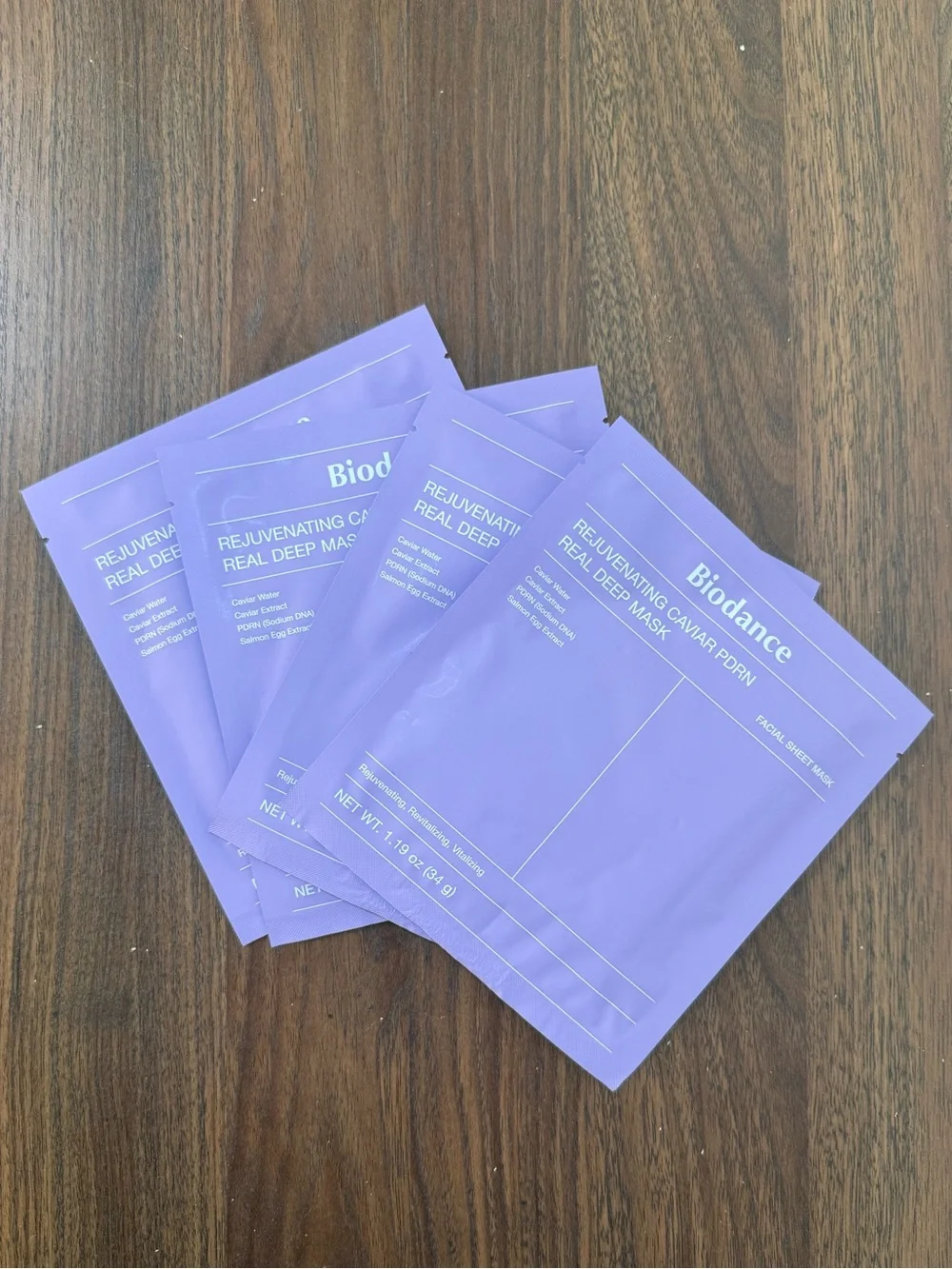 BIODANCE Rejuvenating Caviar PDRN Real Deep Mask (4-Pack)