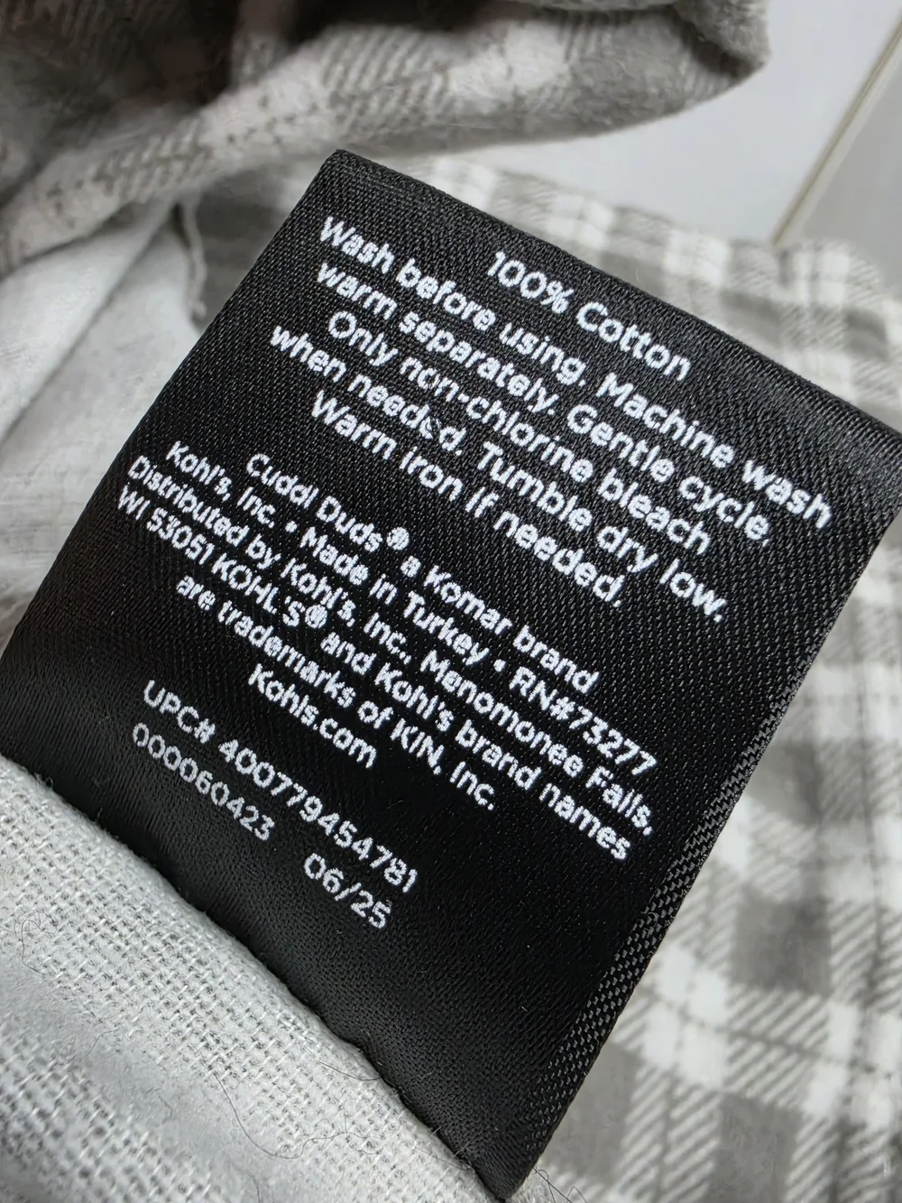 Cuddl Duds Full Sheet - Light Gray