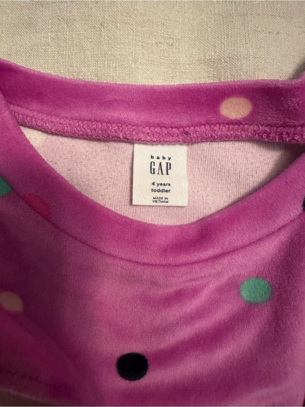 GAP velour polka