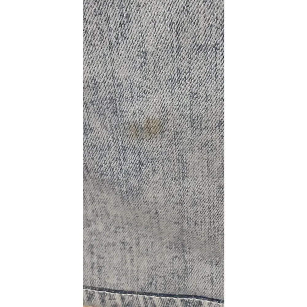 True Religion Geno Mens 31 Jeans Relaxed Slim Acid Wash Blue w/Red‎ Embroidered