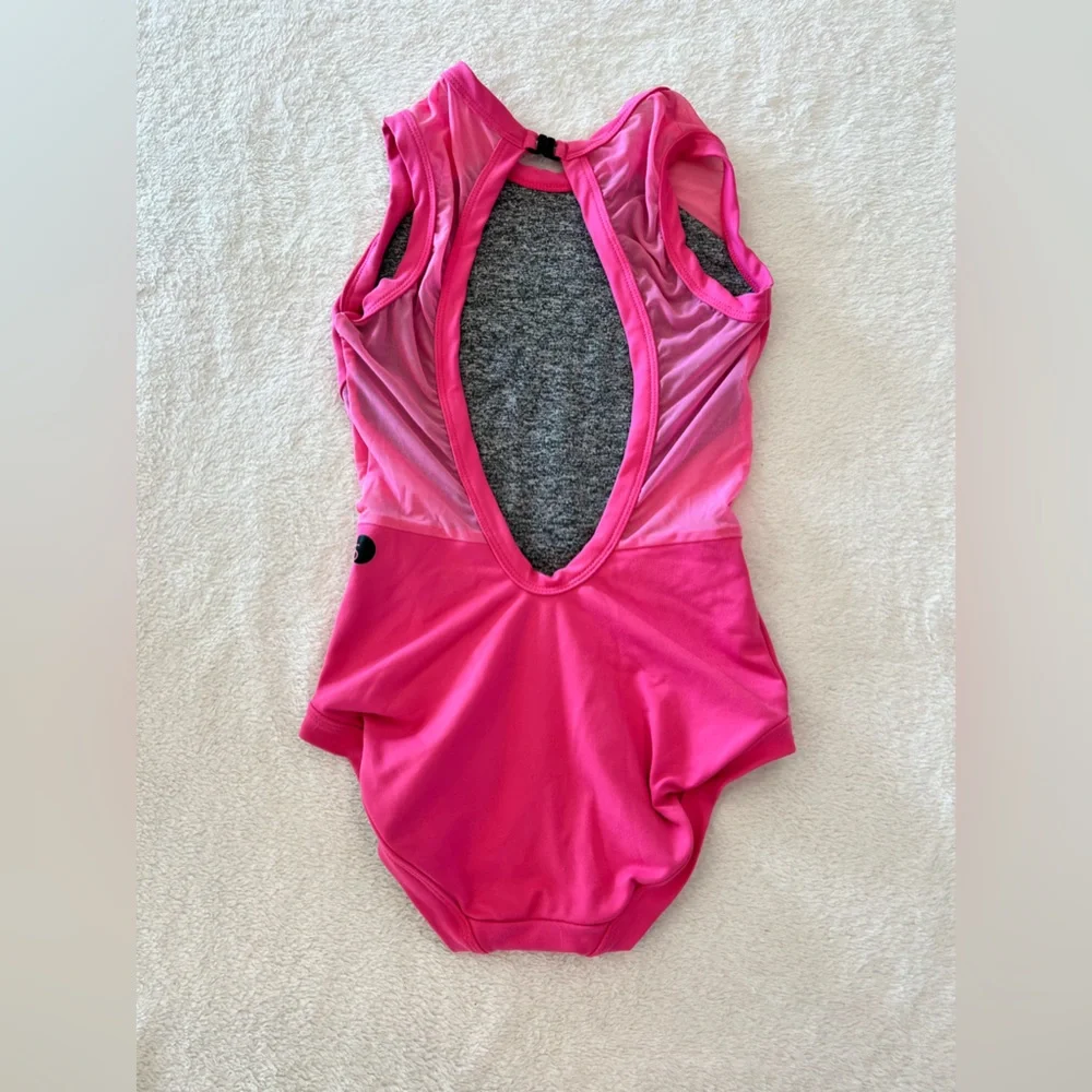 Kids Dance Leotard in Bright Pink