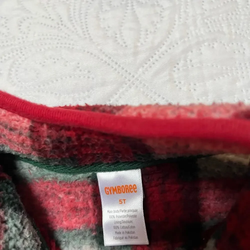 Gymboree plaid sherpa