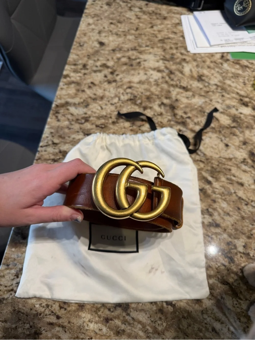 Gucci signed belt