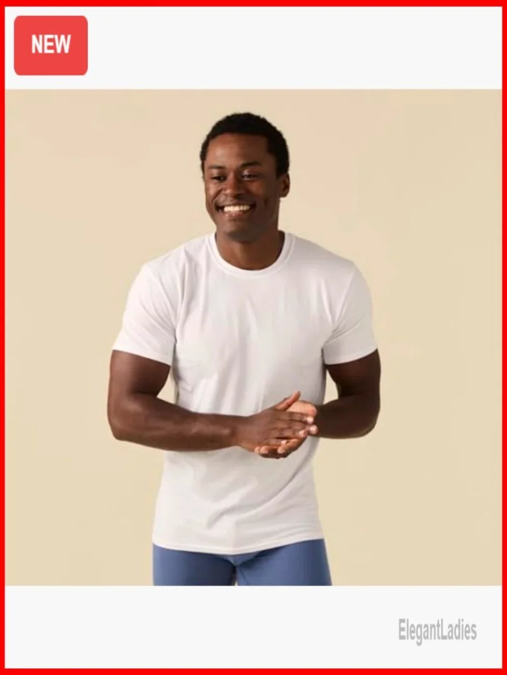 Men's Cotton Stretch Crew T-Shirts Multipack, Moisture Wicking, Tag-Free