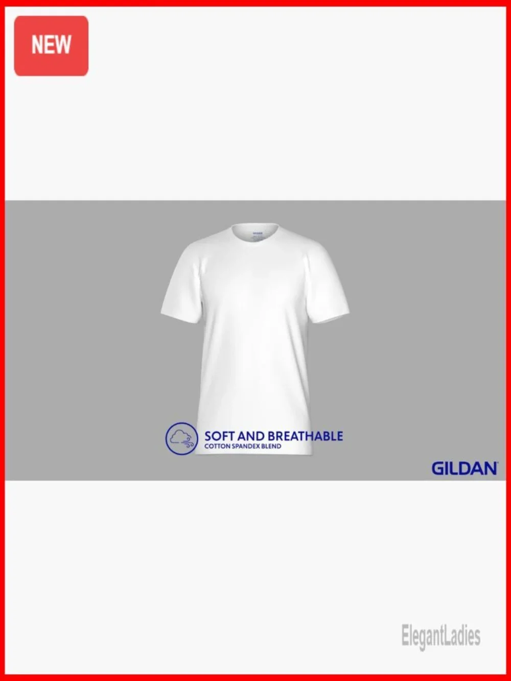 Men's Cotton Stretch Crew T-Shirts Multipack, Moisture Wicking, Tag-Free