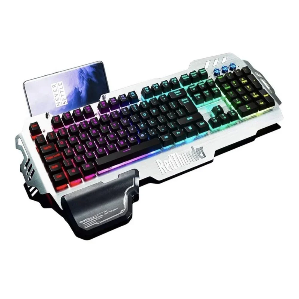 RedThunder K-900 Wired Semi-Mechanical Version Gaming‎ Keyboard Metal Frame Win