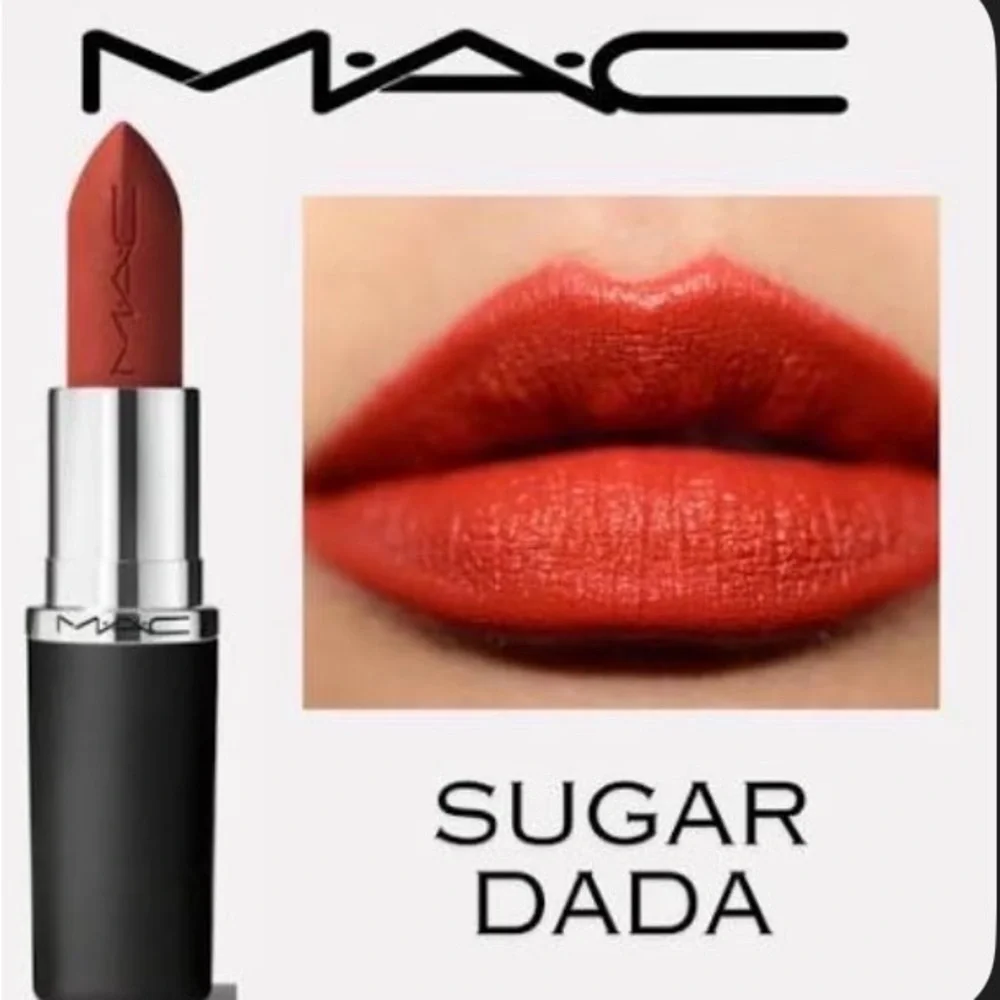 MAC Cosmetics Sugar Dada Lipstick — Vibrant Orange-Red