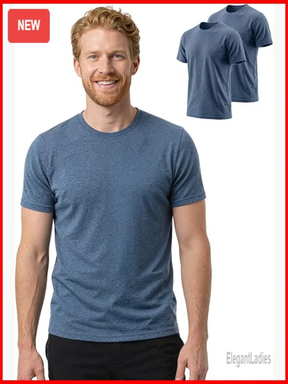 Men's Merino Wool Short Sleeve Base Layer T-Shirt 2 Pack