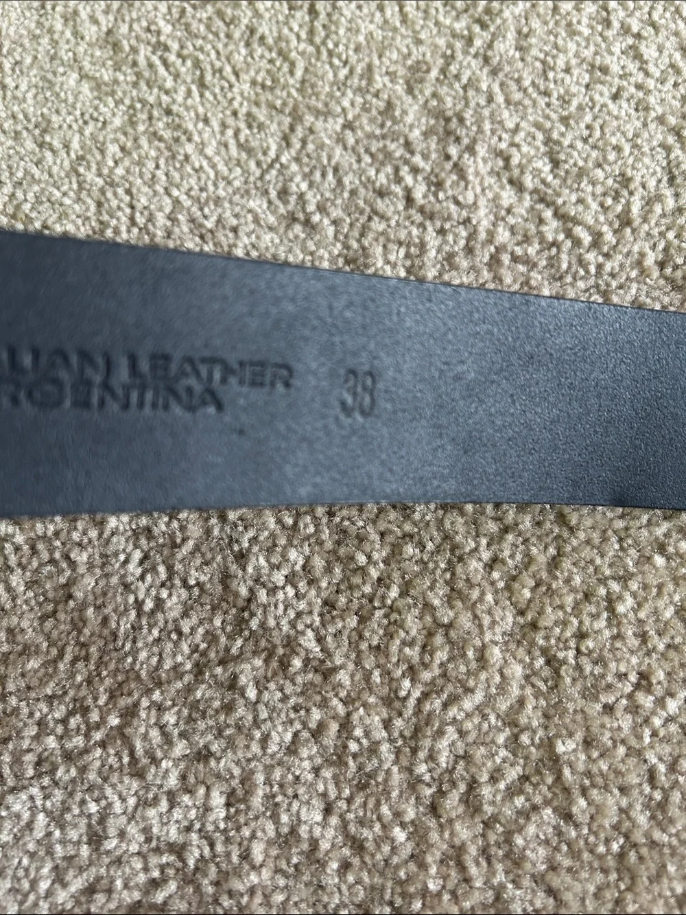 ❤️ 3/$18 Men's Nautica Black Leather Belt with Brushed Metal Buckle