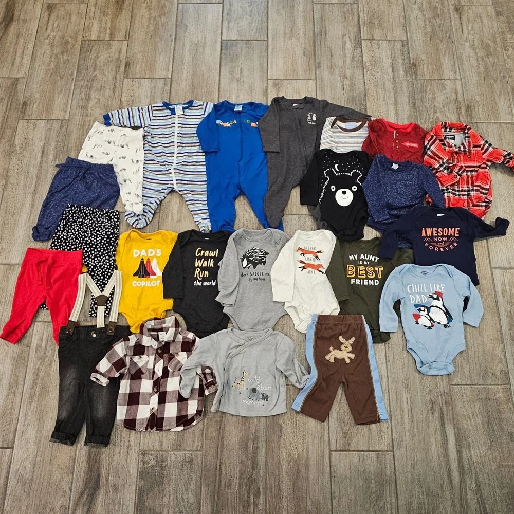 Old Navy‎ Gerber Baby Boys Clothing Lot of 23 Size 3-6M Infant Essential Basics