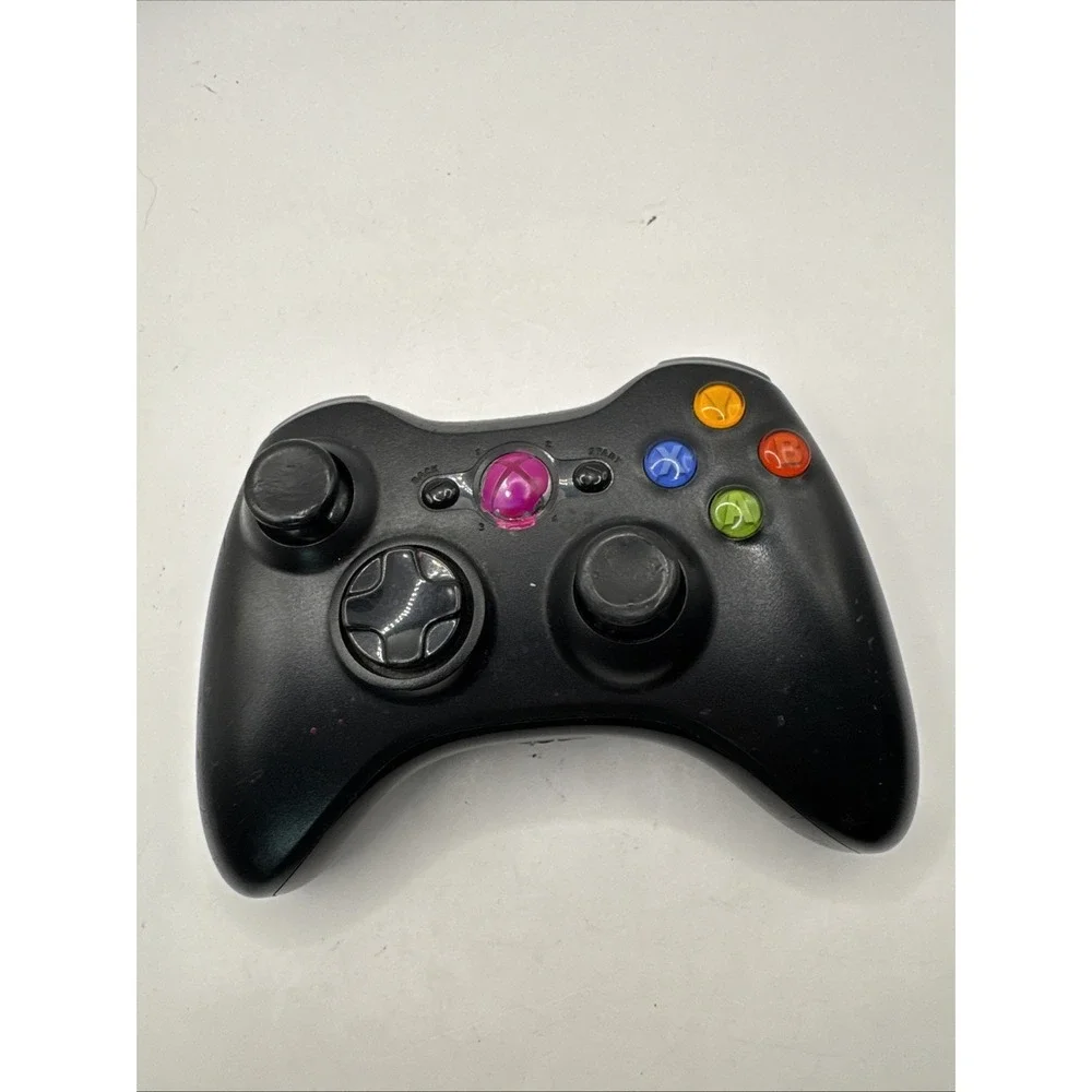 Official Microsoft Xbox 360 Black Wireless Controller! ~ Works Great! Authentic!