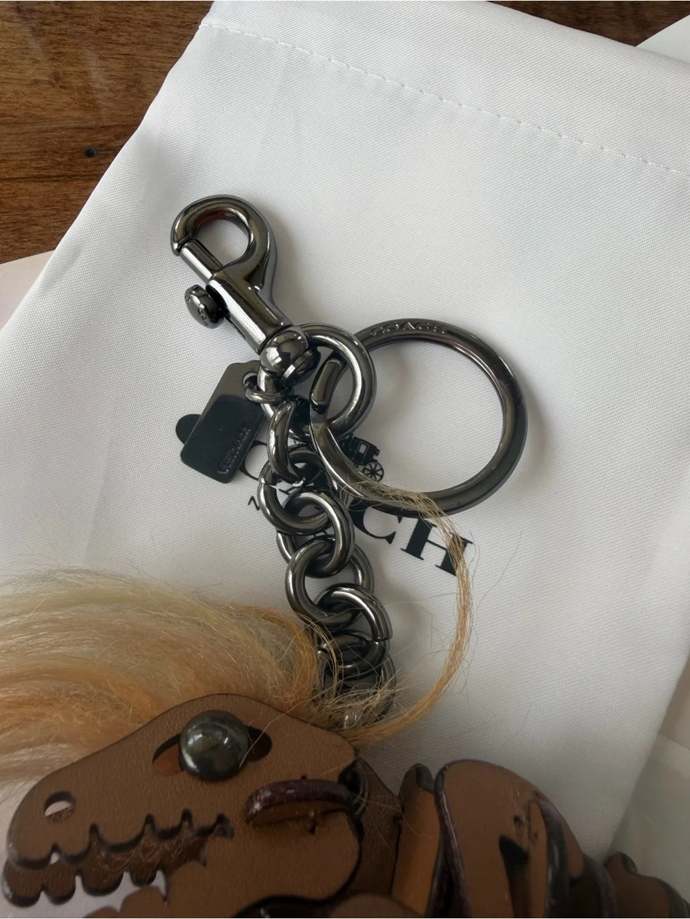 Coach keychain shaped