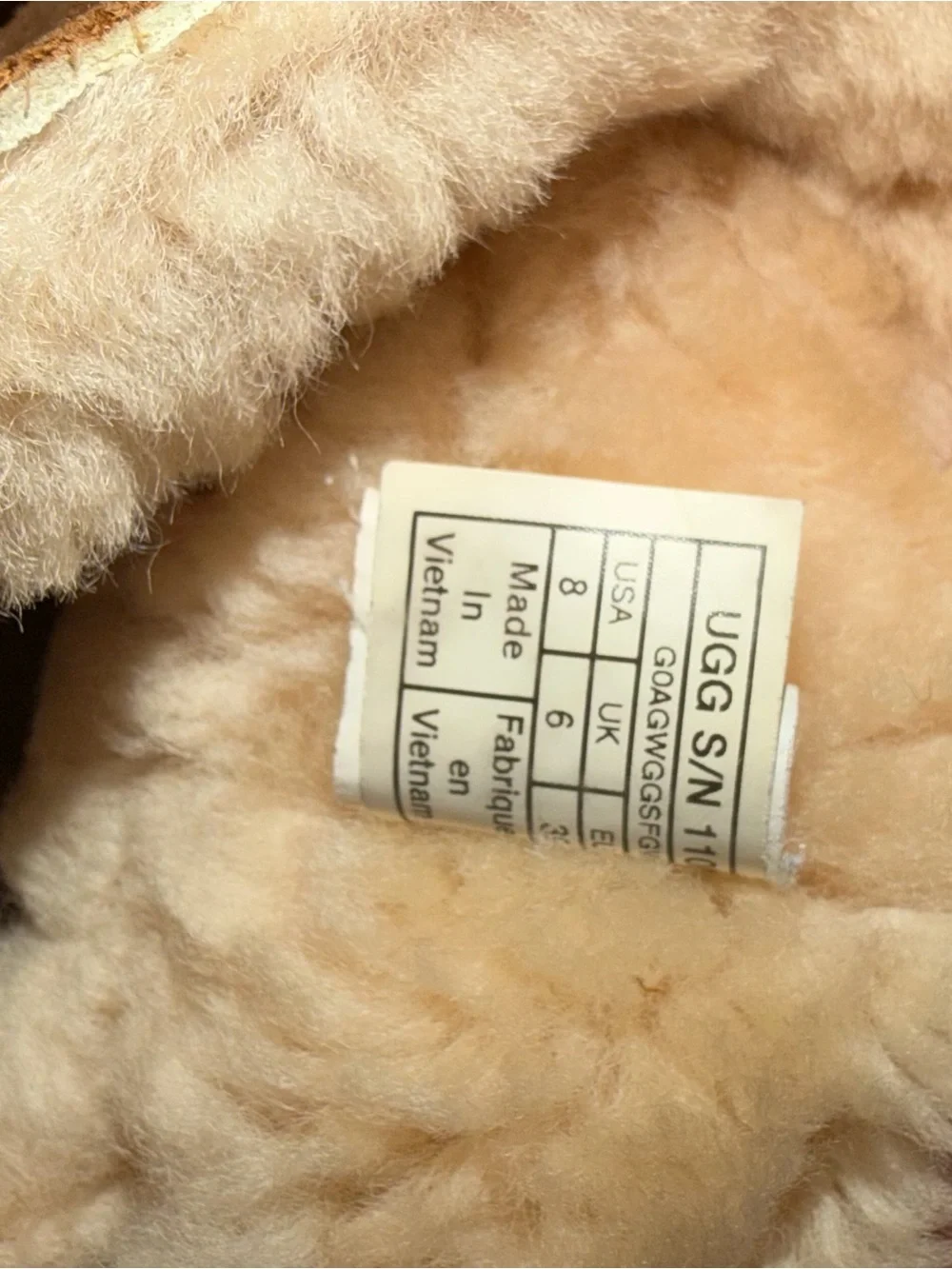UGG chestnut suede