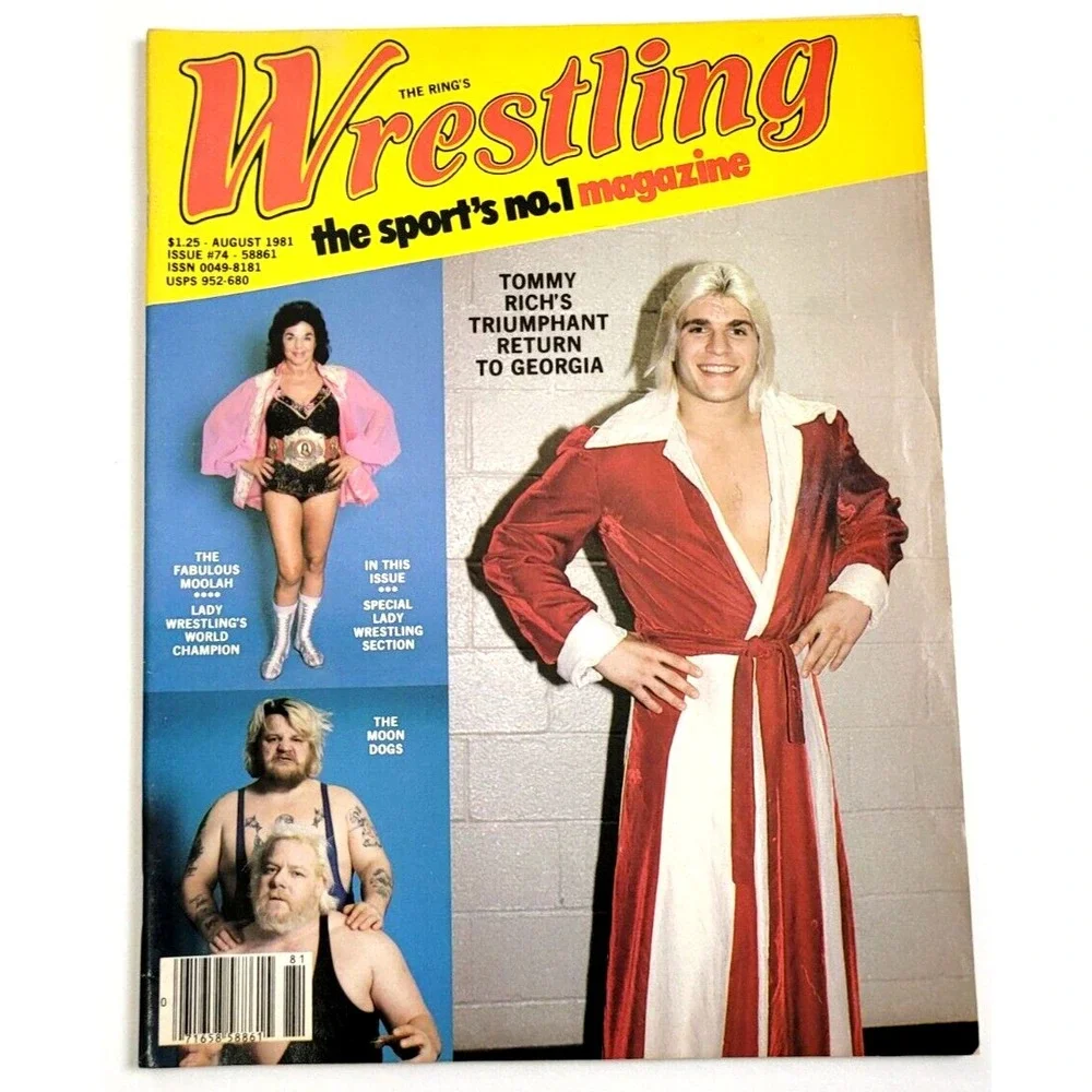 THE RING'S WRESTLING - AUG 1981 - MOOLAH / TOMMY RICH / JUNKYARD DOG / E. LADD‎