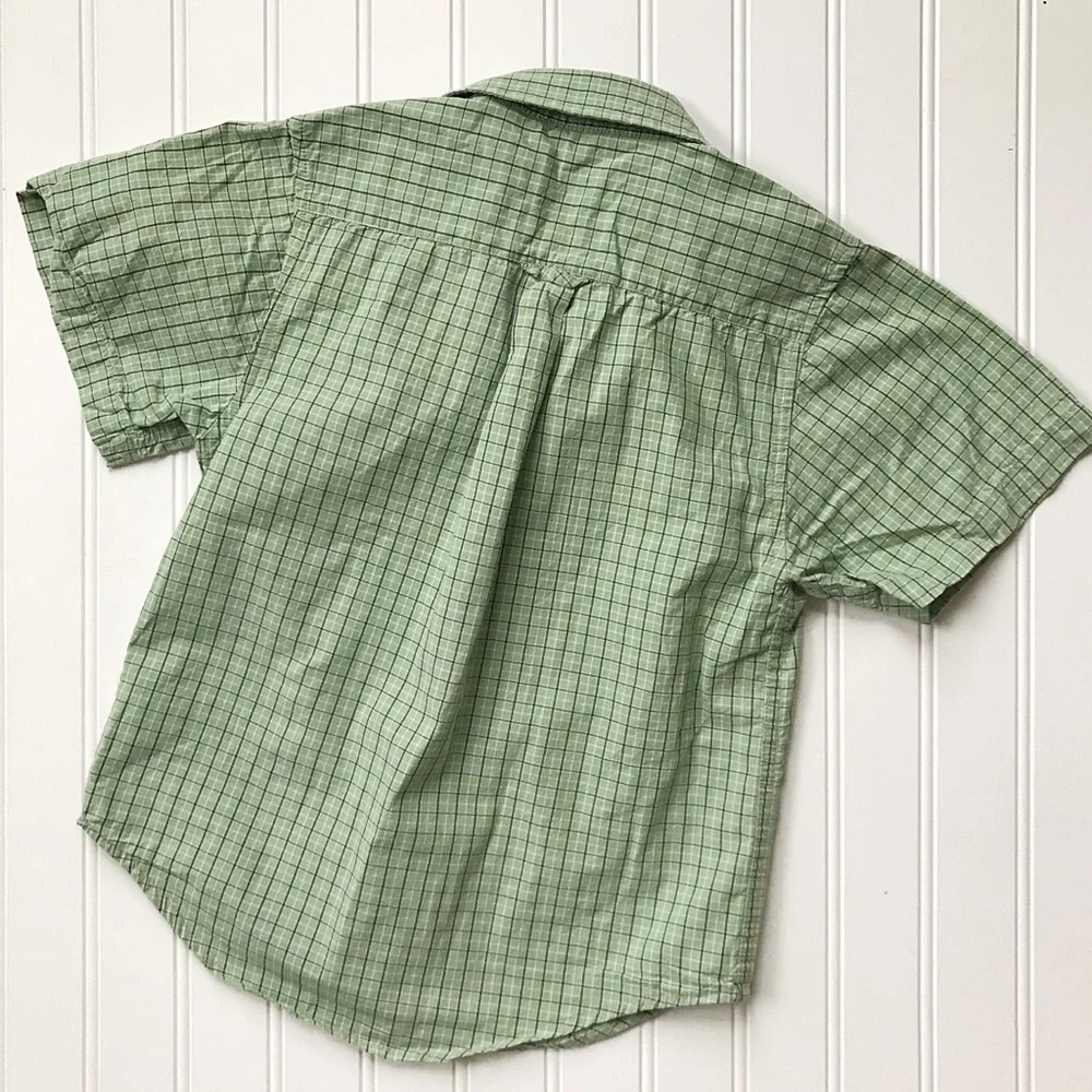 The Childrens Place green plaid