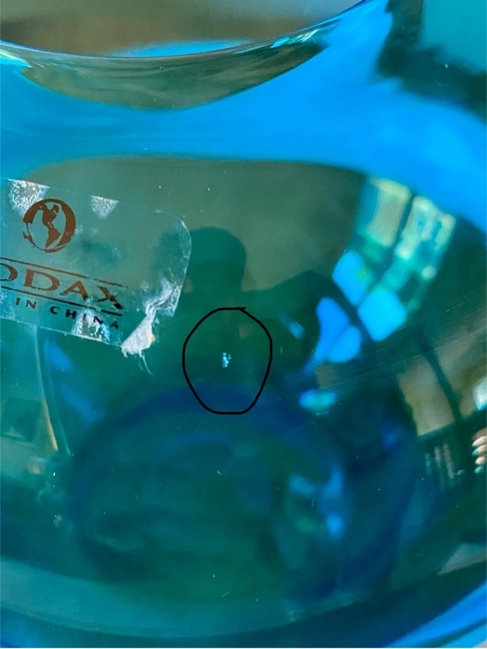 Zodax blue glass